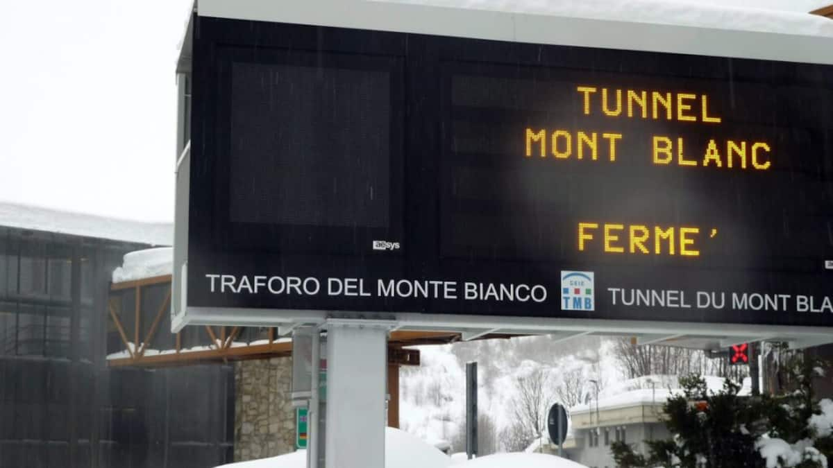 Tunnel Du Mont Blanc Fermeture Lundi Pour Deux Mois De Travaux Pme